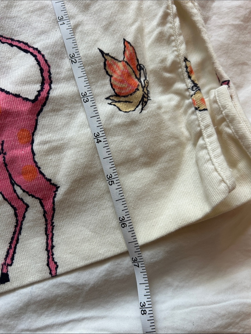 Vintage Cotton House Dress with Cute Pink Giraffes! - Picture 5 of 6